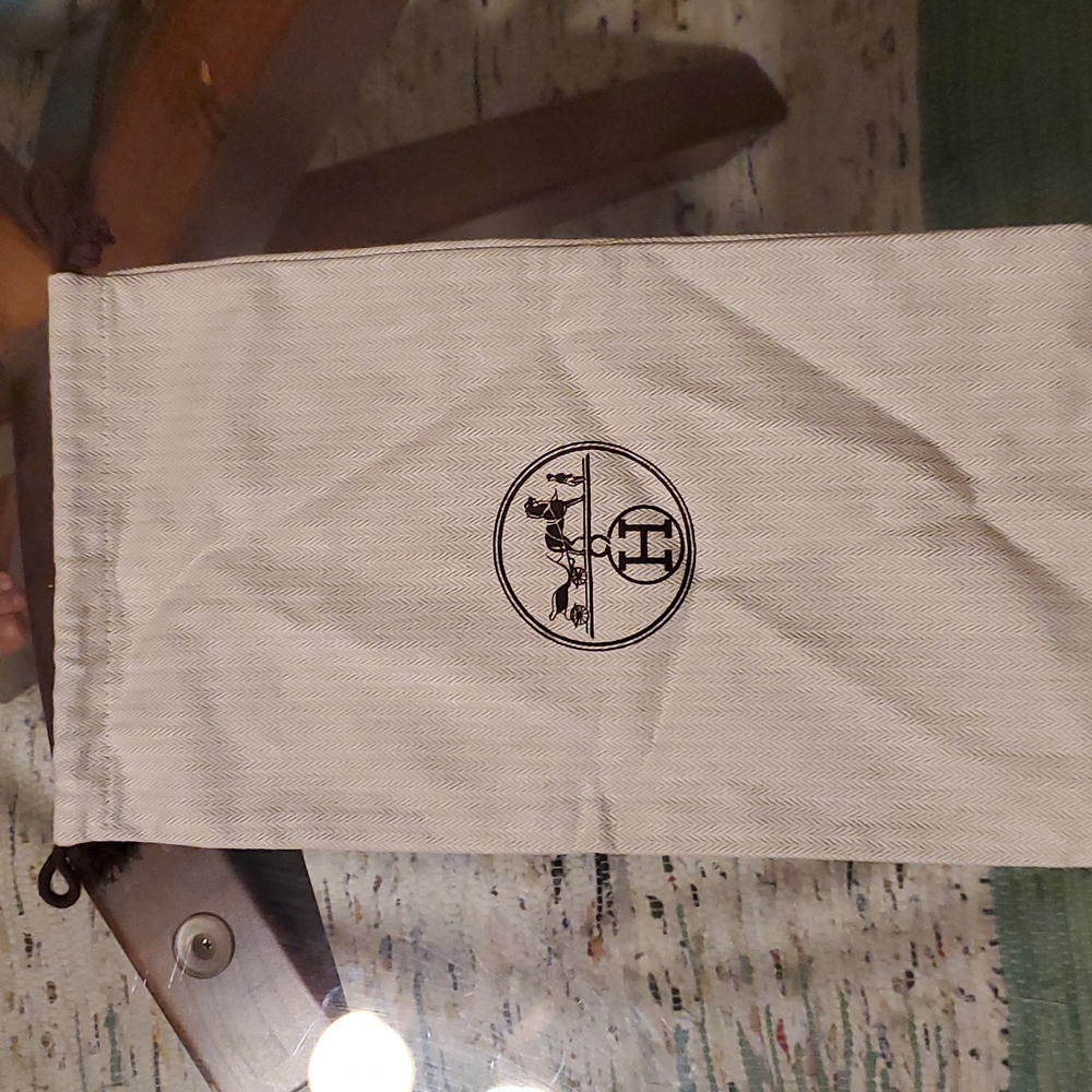 Hermes dust bag 14" by 8"